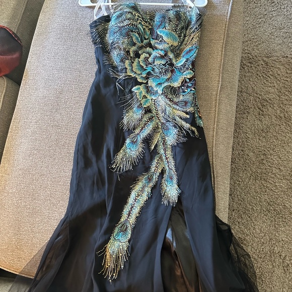 Tony Bowls | Dresses | Tony Bowls Peacock Bodycon A Line Mermaid Dress Size  Free Shipping | Poshmark